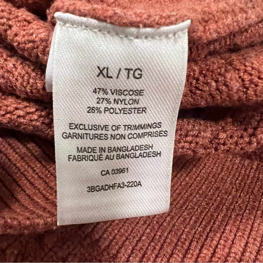 DENVER HAYES Rust Color Sweater Women's Size XL - Picture 10 of 10